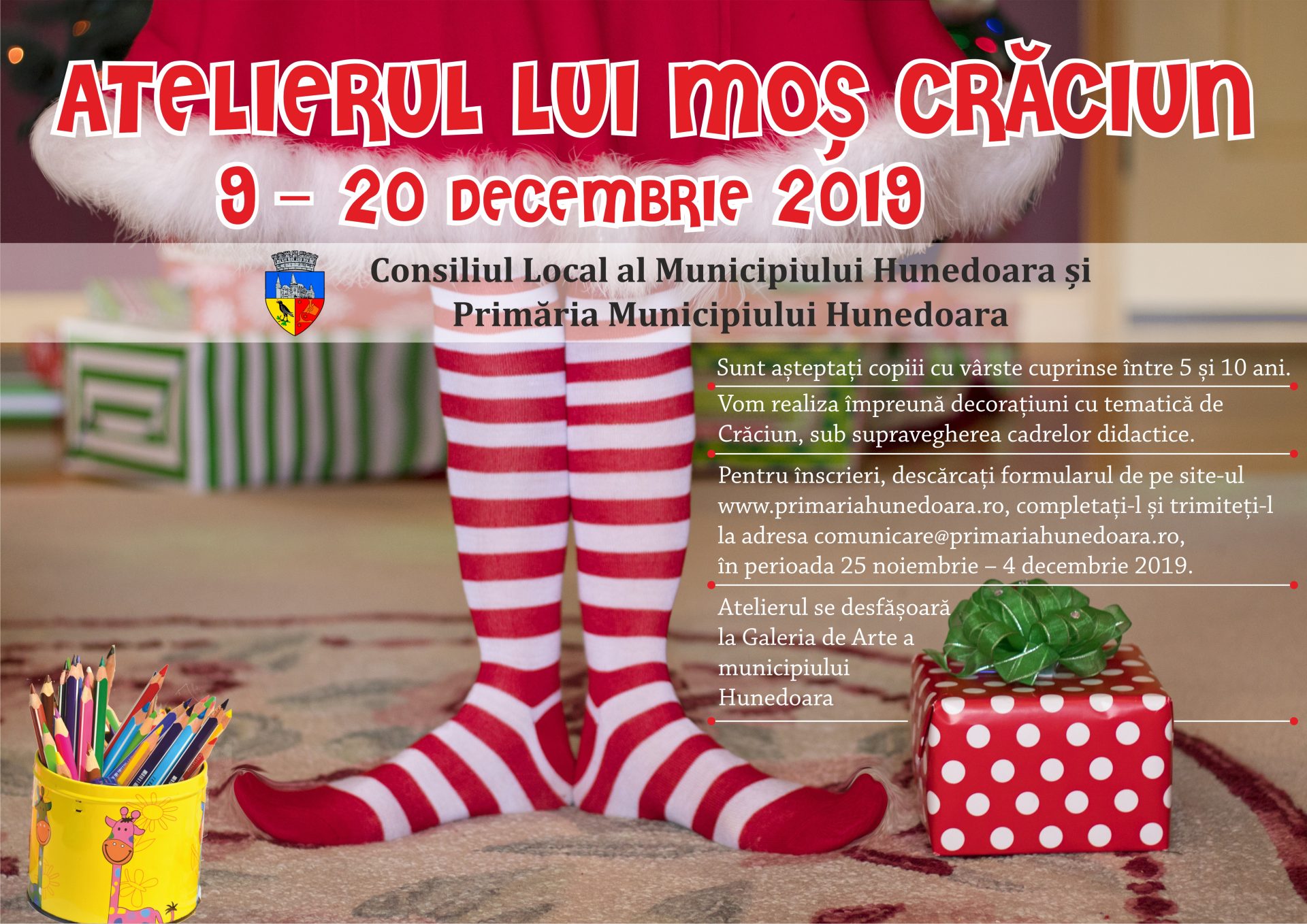 atelierul lui mos craciun 2019 afis